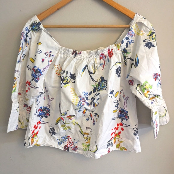 Tanya Taylor Stassi Floral Blouse Top Size 2 - Picture 7 of 7